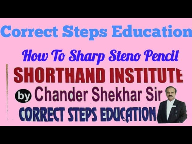 How To Sharp Steno Pencil