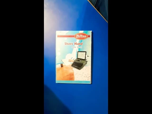 How to Use Steno Note Book For Shorthand Dictation