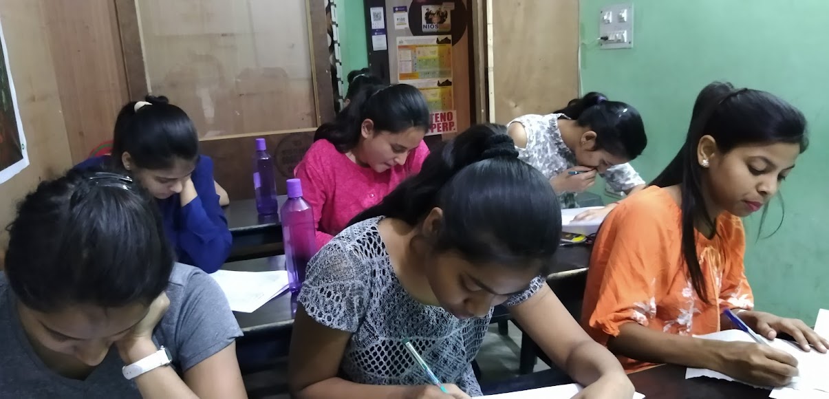Student Doing Steno Practice